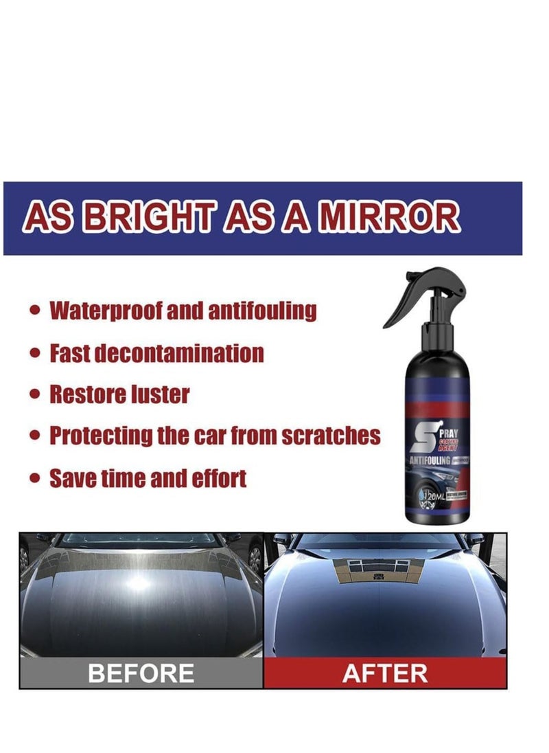 SYOSI Coating Renewal Agent, 2 Pcs Car Nano Repairing Spray, Coating Agent Spray, Car Coating Wax Polishing Spray, Nano Crystal Coating Agent, Fast Fine Scratch Repair  - Image 3