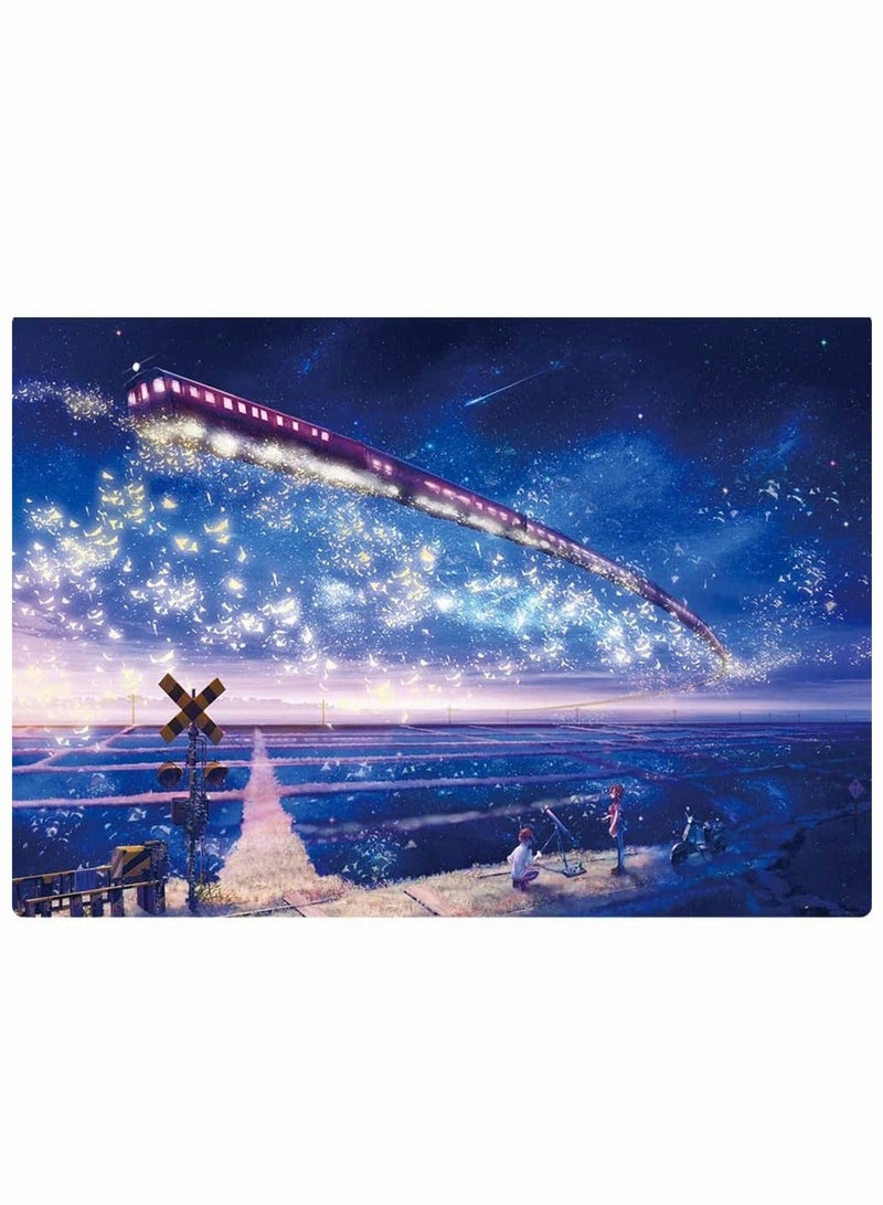 Star Train Puzzle, 1000 Piece Difficult Puzzle Art, Jigsaw Puzzles Landscapes Adults, Pieces Fit Together Perfectly, Puzzle Game for Funny Family Games, Home Decoration(27.56×19.68 Inch) - Image 1