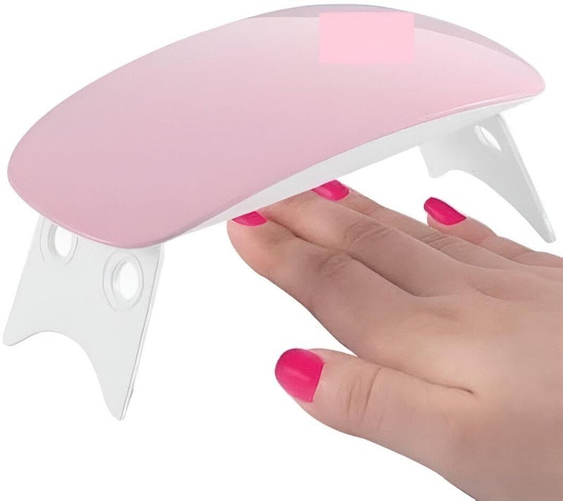 6W Nail Dryer Fast Efficient Nail Dryer Machine UV LED Nail Dryer for Gel Acrylic Resin USB Powered (1 Dryer)