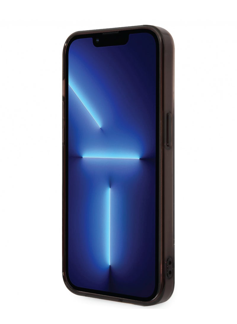 Ferrari Gradient PC/TPU Case with Allover Scuderia & Dyed Bumper iPhone 14 Pro Compatibility - Black - Image 5