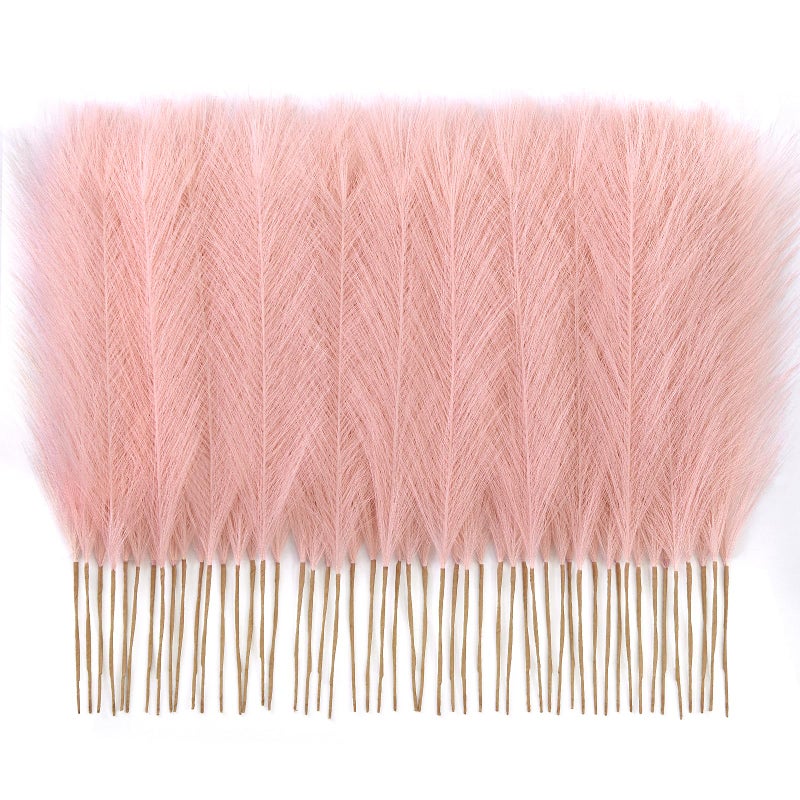 Faylifeway ðŸ±ðŸ¬ð™¥ð™˜ð™¨ Pampas Grass ðŸ­ðŸ³in, Pink Artificial Dried Pampas Grass Decor for Living Room, Faux Pampas Grass Vase Filler Fluffy for Wedding Party Boho Decoration (ð—£ð—¶ð—»ð—¸) - Image 1