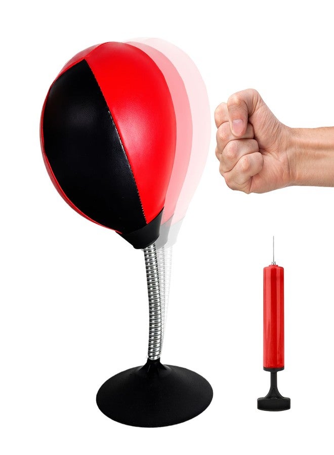 Stonelatrixo Fun Punch Bag Desk Punching Ball, Stress Relief Product with Suction Cup for Office Desk and Home, Funny Gag Gift for Boss Coworkers Friends, Mini Desktop Boxing Stress Buster for Adults - Image 1