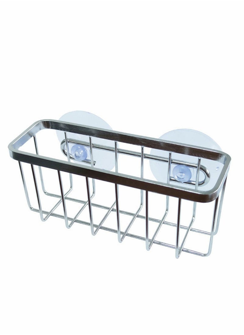 Excefore Sink Rag Holder, Kitchen Caddy Organizer Sponge Holders 3-in-1 Adhesive Brush Scrub Dishcloth Rack Hanger Storage Stainless Steel No Drilling Rust Proof  - Image 1