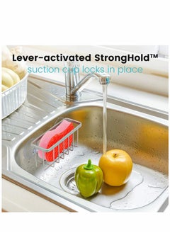 Excefore Sink Rag Holder, Kitchen Caddy Organizer Sponge Holders 3-in-1 Adhesive Brush Scrub Dishcloth Rack Hanger Storage Stainless Steel No Drilling Rust Proof  - Image 2