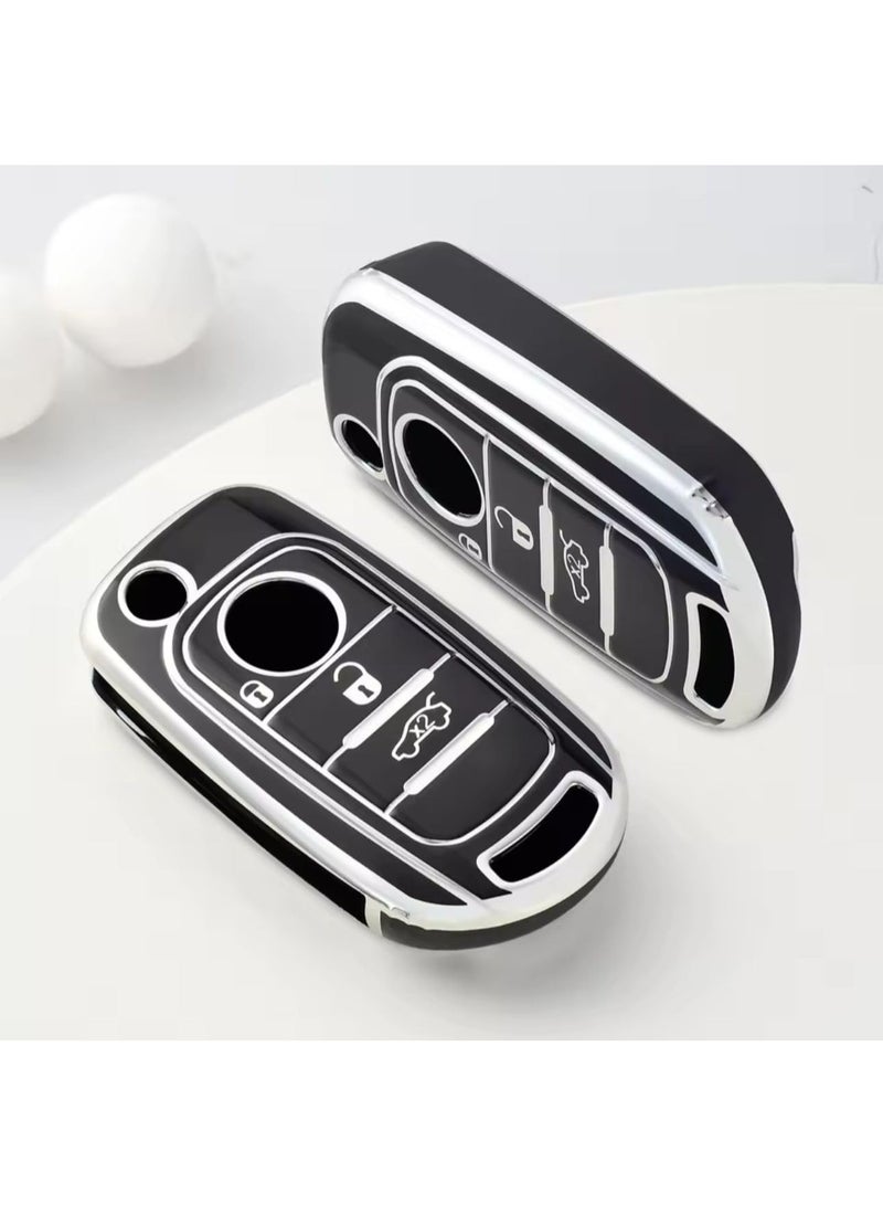 UShop U-Shop Protective Cover ✔ for Car Remote Key, Heat Resistant Polyurethane, Compatible with Fiat Tipo - Image 2