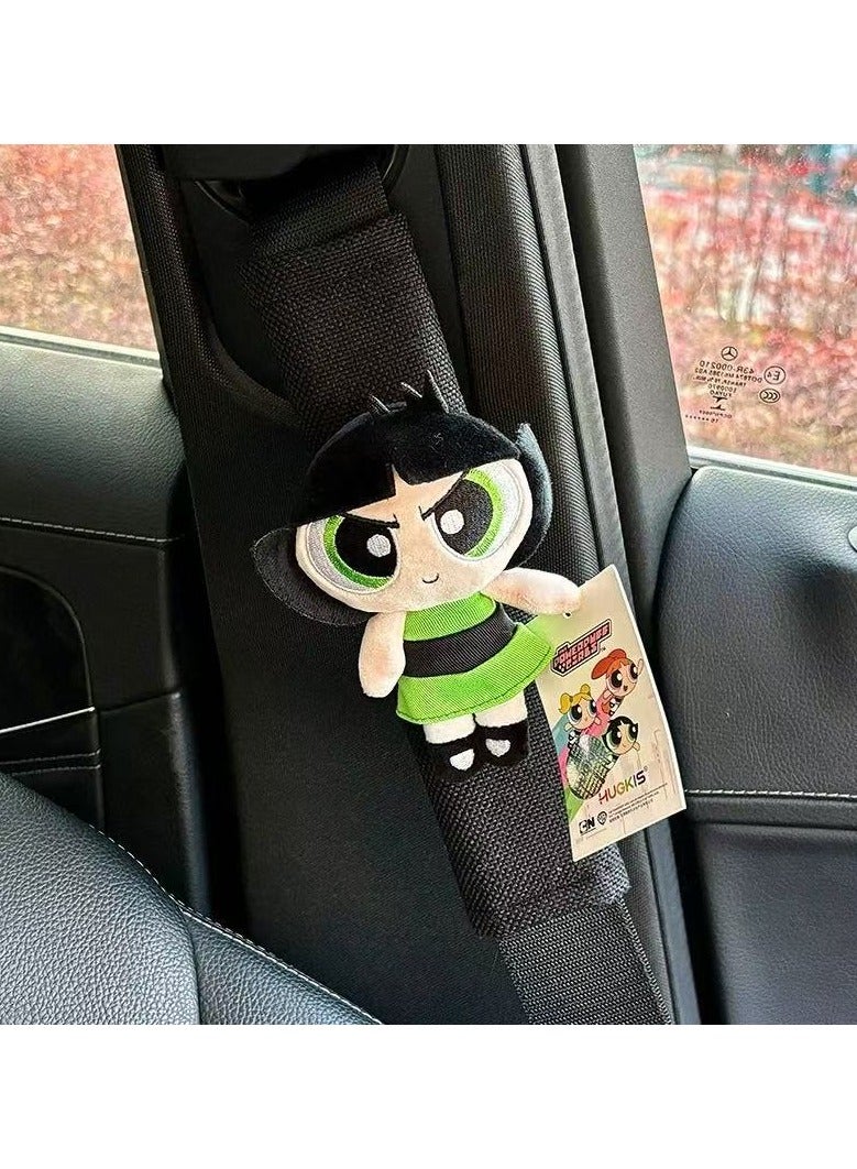 general Car seat belt shoulder pads four seasons universal creativity cute Powerpuff Girls car seat belt shoulder pads