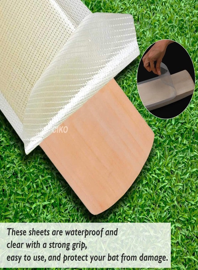 Gmefvr Cricket Bat Repair Set Handle Rubber Grip, Heavy-Duty Fiber Tape for Bat Repair, Cricket Bat Toe Guard English/Kashmir Willow Bat Protection - Image 3