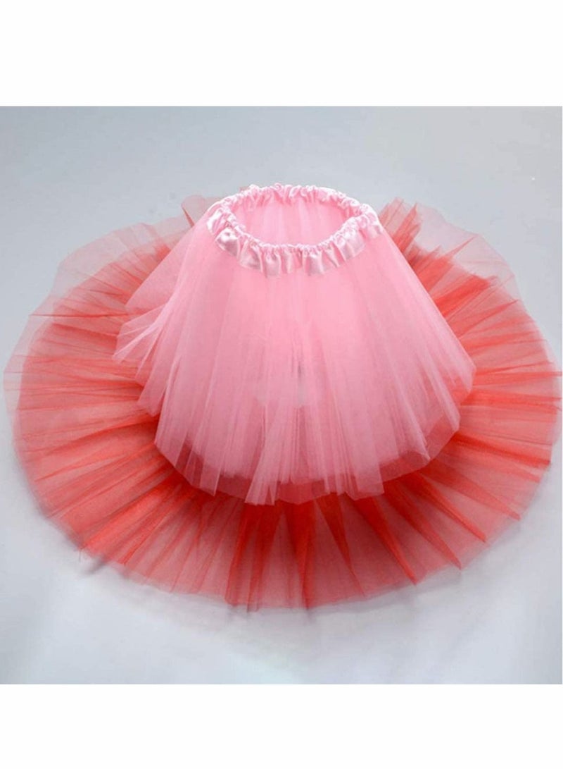 Captaintech Dress-Up Tutus for Girls - Pack of 6 Colored Tutu Skirts - Tulle Three-Layered Girls Tutu Girls Ballet Tutu Kids Birthday Princess Party Favor Dress Skirt Set - Image 3