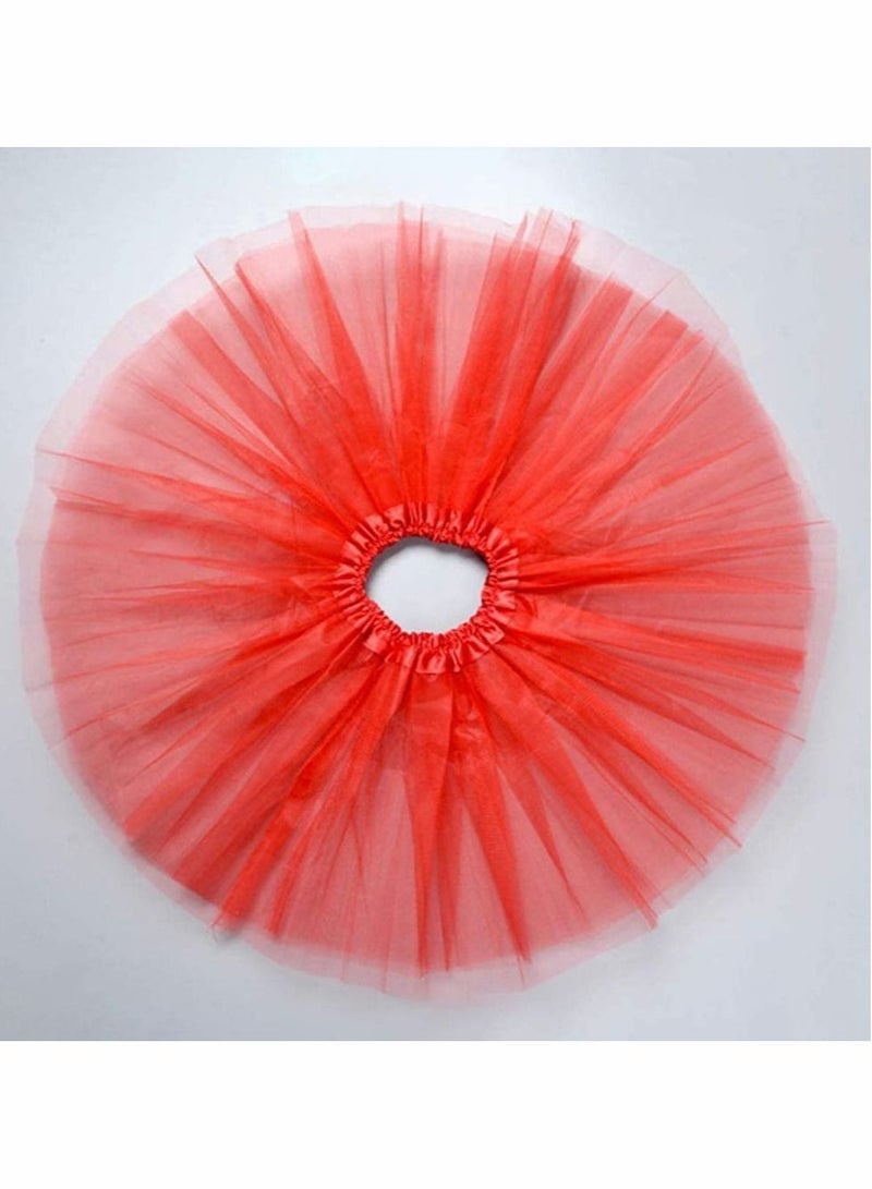 Captaintech Dress-Up Tutus for Girls - Pack of 6 Colored Tutu Skirts - Tulle Three-Layered Girls Tutu Girls Ballet Tutu Kids Birthday Princess Party Favor Dress Skirt Set - Image 4