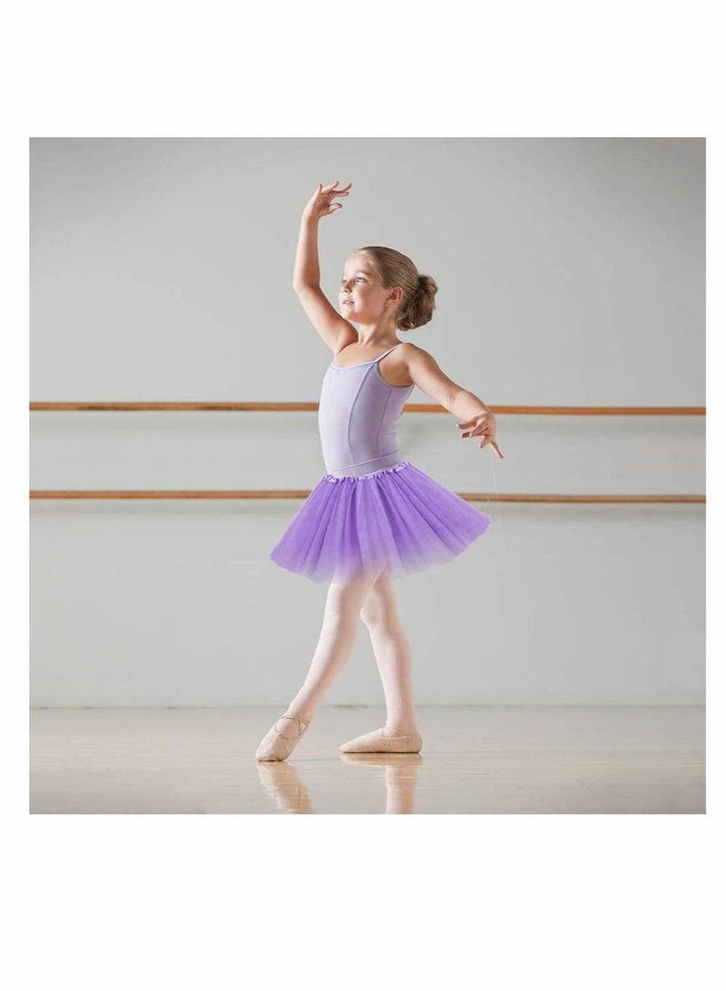 Captaintech Dress-Up Tutus for Girls - Pack of 6 Colored Tutu Skirts - Tulle Three-Layered Girls Tutu Girls Ballet Tutu Kids Birthday Princess Party Favor Dress Skirt Set - Image 5