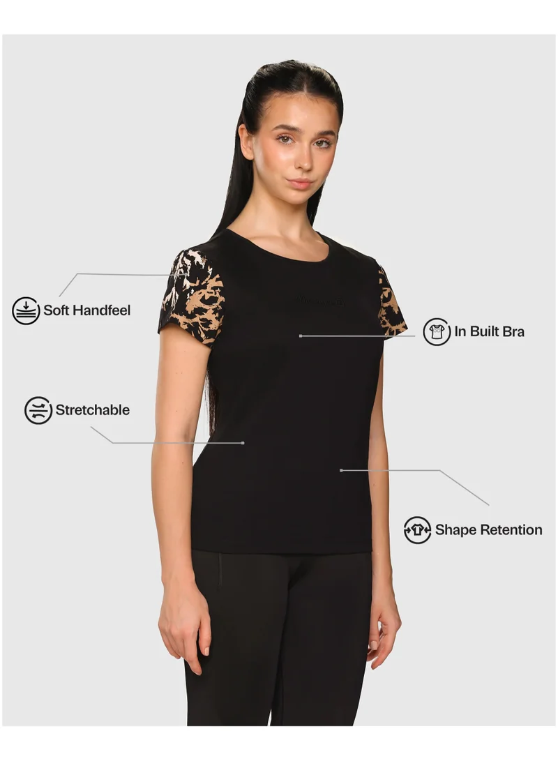 Musclemind Black Women's In-Built Bra Top for Women | Best Price UAE
