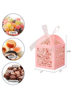 Y&D Wedding Favors Candy Boxes, Laser Cut Thank You Gift Boxes Party Favor Lace for Bridal Shower Baby Birthday Decorations with Ribbons(50pcs)  - Image 4