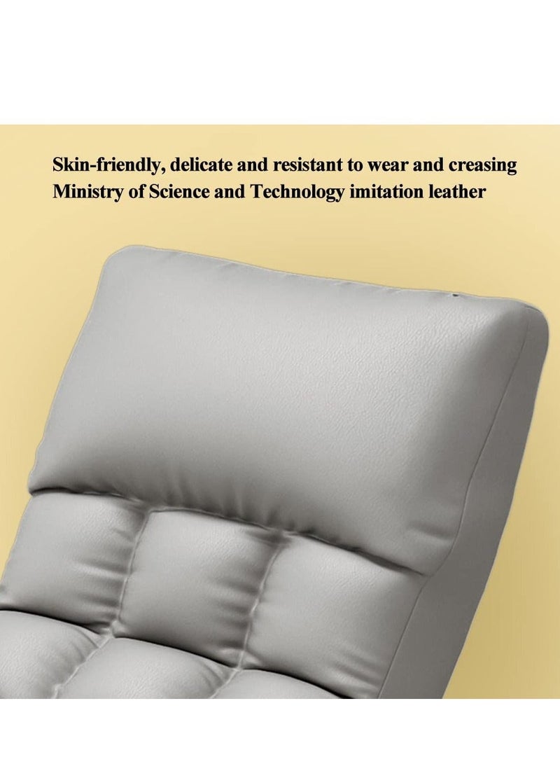 Bluejw Home Leisure Adjustable Rocking Chair Modern Breathable Bedroom Rocking Chair With Cushion, Garden Lounge Chair With Armrests, Indoor Comfortable Camping Rocking Chair, Living Room Sofa Lounger  Ergonomic Chair Adjustable Backrest - Image 2