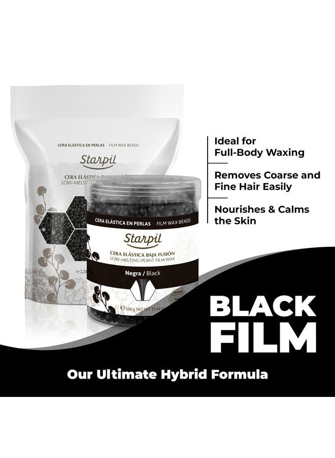 Starpil Wax 600g / 1.3 lb Black Hard Wax Beads for Painless Hair Removal, Stripless Wax Beads, Polymer Blend Low Temperature Wax for Face, Bikini, Brazilian, Legs, Underarm, Back and Chest - Image 5