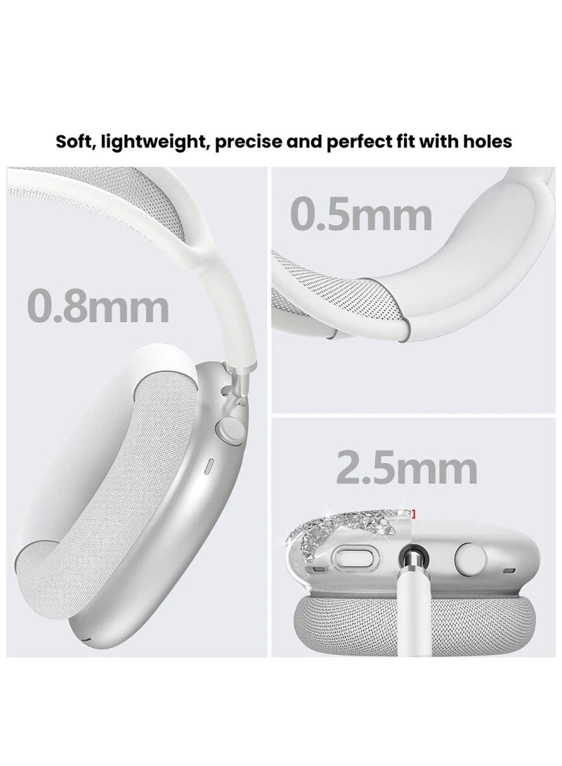 General Applicable to AirPods Max Case Glitter Diamond Star Headphone Case Transparent Protective Case  - Image 2