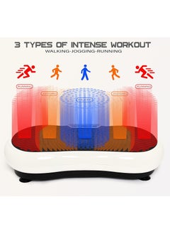 DubaiGallery Vibration Plate Fitness Machine, Full Body Exercise Vibration Fitness Platform, Weight Loss and Body Shaping Exercise Machine, Body Beauty and Fat Removal Machine, Including Bluetooth, Pull Cord, Touch Screen, Remote Control, Music  - Image 4
