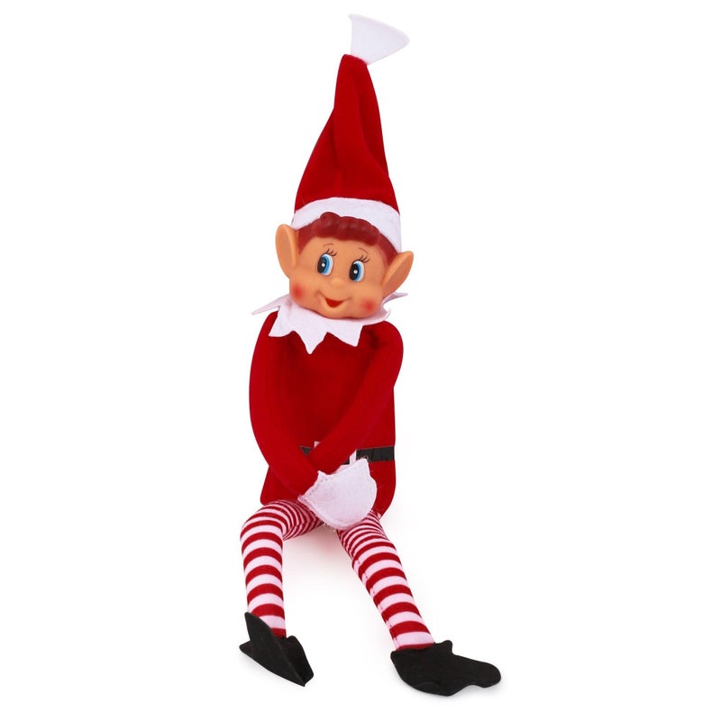 Christmas Elf Behaving Badly Plush Toy Novelty Long Bendy Naughty Boy Christmas Elves Doll 12 Inches