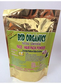 BSD Organics Natural Face & Hair Pack, Lemon Peel Powder - 200 Gm  - Image 1