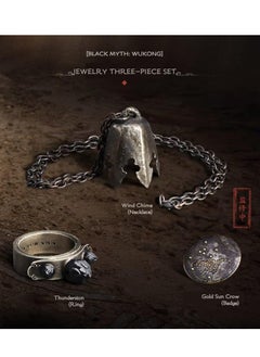 نيبمينينت Black Myth: WK 4-Piece Limited Collector's Edition Set for Adult– 1:1 Scale The Constricting Headband , 3 Piece Jewelry | Exclusive Gaming Merchandise Gamers & Collectors PS5 Game  - Image 3