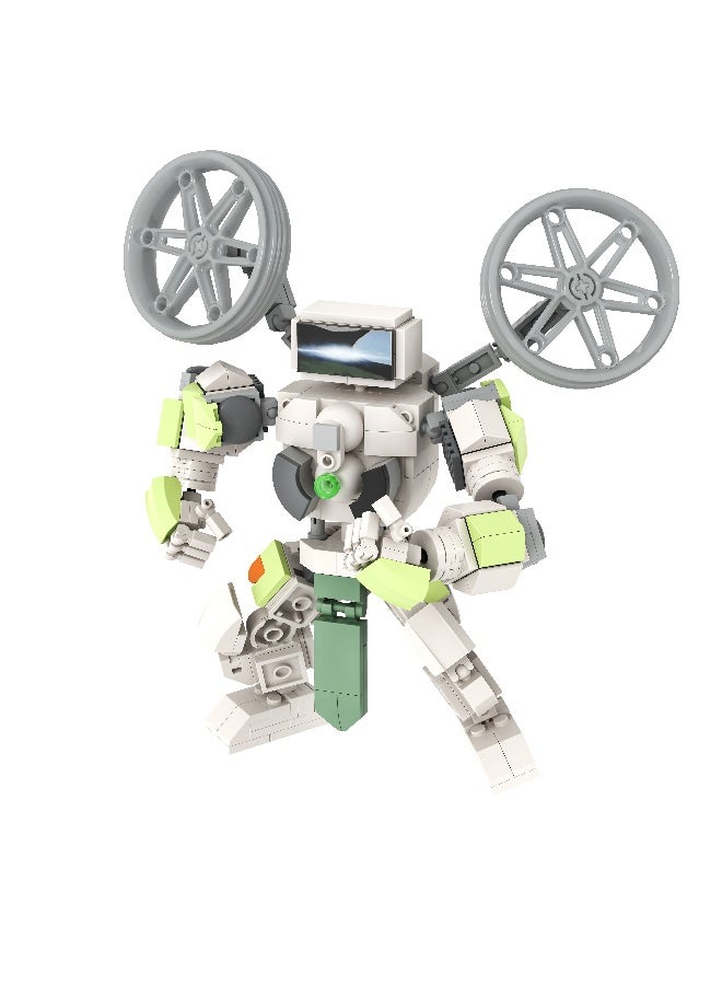 297 Pcs Skibidi Toilet Man Toy Building Blocks White Wind And Fire Wheel TV Man Toy Ideas Toys Battle Horror Game Model Ideas Toys Gifts for Adult u0026 Kids - Image 4