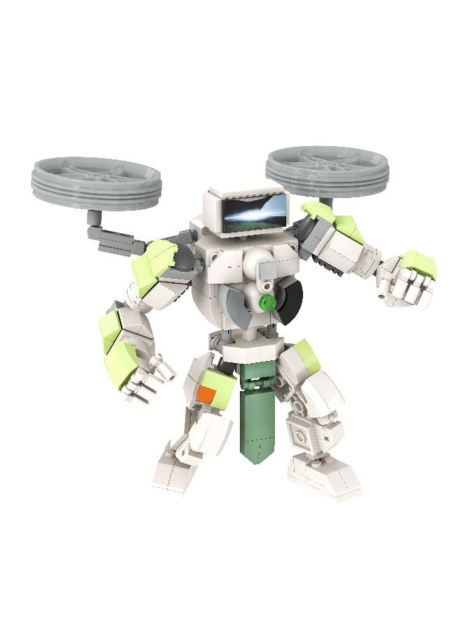 297 Pcs Skibidi Toilet Man Toy Building Blocks White Wind And Fire Wheel TV Man Toy Ideas Toys Battle Horror Game Model Ideas Toys Gifts for Adult u0026 Kids - Image 3