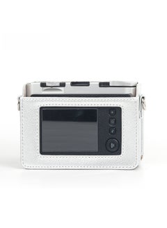Generic Suitable For Polaroid Mini EVO Silver White Camera Bag PU Leather Retro Camera Bag Digital Photography Leather Case-Color:Silver  - Image 4
