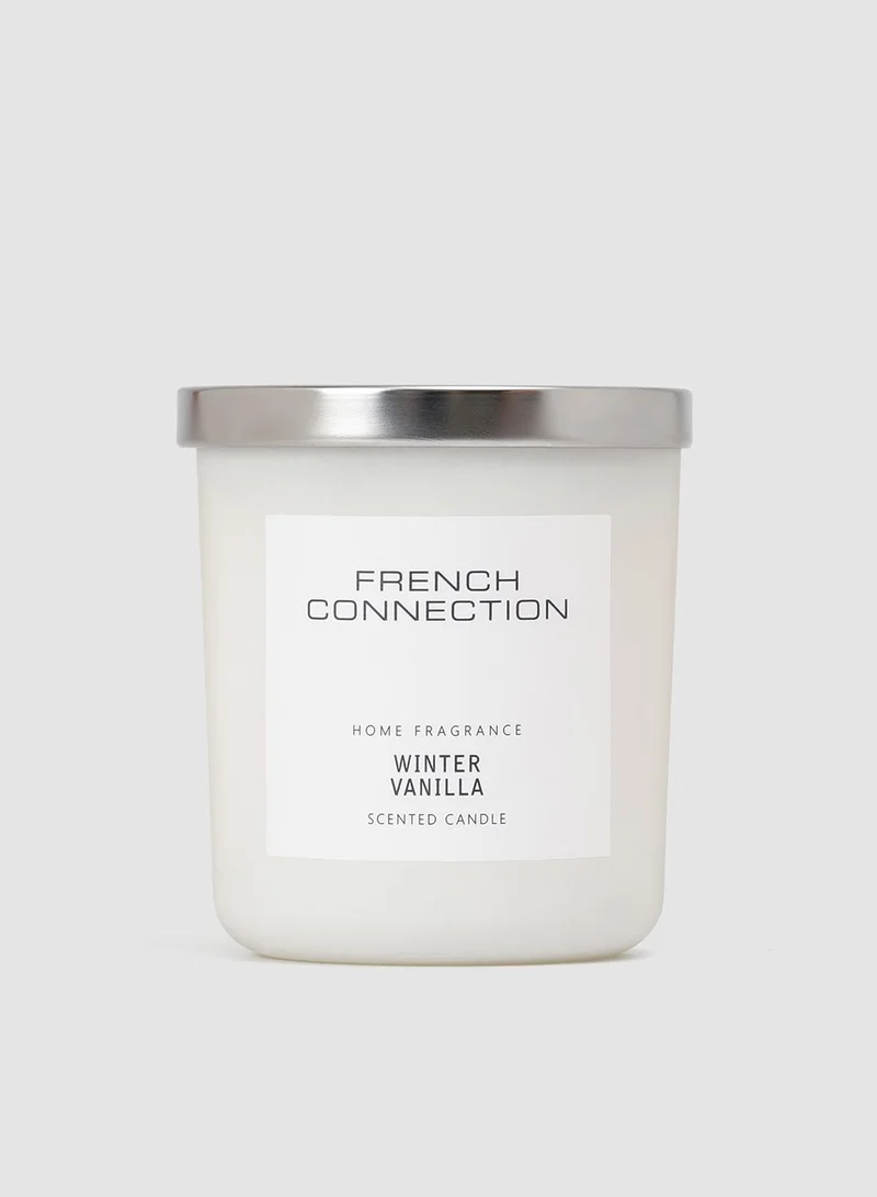 فرنش كونكشن شمعة فانيليا شتوية من المجموعة البيضاء ٢٥١ جرام