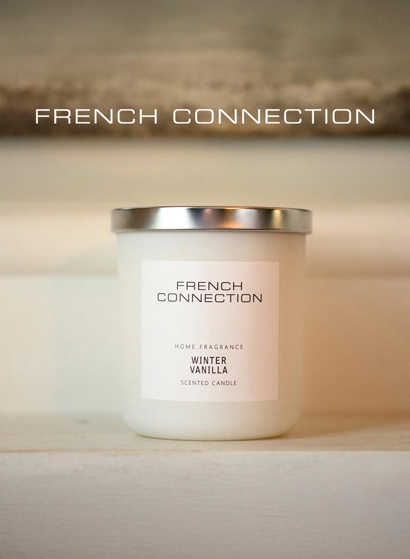 French Connection White Collection Winter Vanilla Candle 251G - Image 1