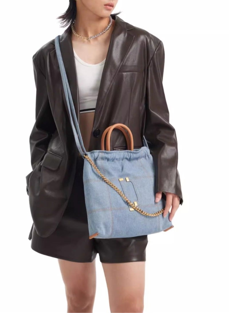 بيكو Sailor Bag Small Single Shoulder Chain Cowboy Crossbody Large Capacity Crossbody Tote Bag - Image 5