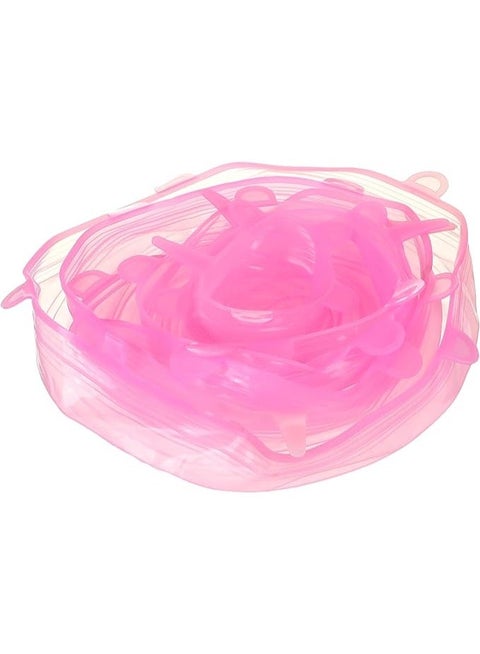 Set of 6 Stretchable Reusable Silicone Lids – For Kitchen & Food Storage