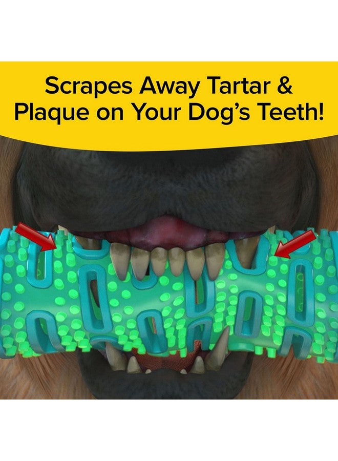 BulbHead BrushBone As Seen On TV Doggy Toothbrush Chew Toy 3 Pack, Plaque & Tartar Remover, Works 3 Ways to Clean While They Play, Invented by a Dentist, Add Peanut Butter or Cheese, Brush Bone - Image 4