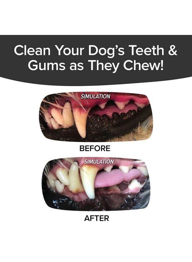 BulbHead BrushBone As Seen On TV Doggy Toothbrush Chew Toy 3 Pack, Plaque & Tartar Remover, Works 3 Ways to Clean While They Play, Invented by a Dentist, Add Peanut Butter or Cheese, Brush Bone - Image 3