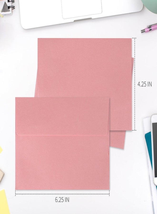 Granhoolm 50 Pack Colorful Pearlized Shimmer 4x6 Envelopes,A4 Envelopes, 4.25 x 6.25 Inch, 120 Gsm Thick Paper, Self Seal Gift Card & Invitation Envelope - Image 2