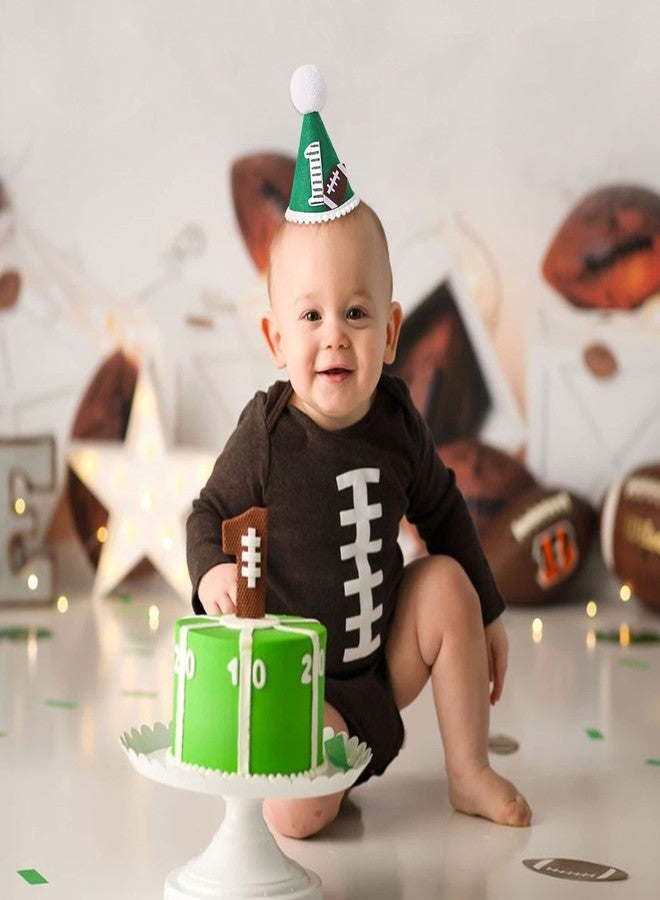 Felix Football Birthday Hat - Football Party Theme Crown, First Year Birthday Outfit - Image 3