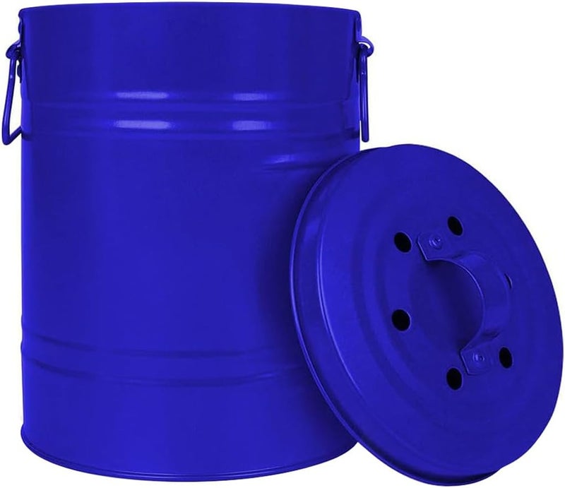 Chef's Star Countertop Compost Bin for Kitchen, Indoor Compost Bin for Kitchen Counter, Small Composter for Kitchen Counter, with Charcoal Filter, Airtight Lid, 0.7 Gallon Compost Pail, Blue - Image 1