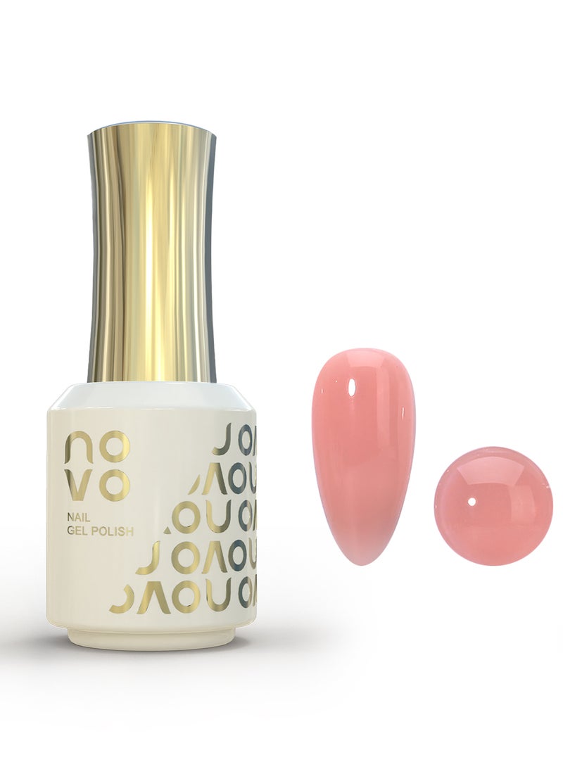 نوفو طلاء أظافر جل 5 في 1، جل أظافر متعدد الوظائف، جل بناء وتقوية الأظافر المعالج بالأشعة فوق البنفسجية وLED، جل أظافر يدوم طويلاً للاستخدام المنزلي - 15 مل - Image 1