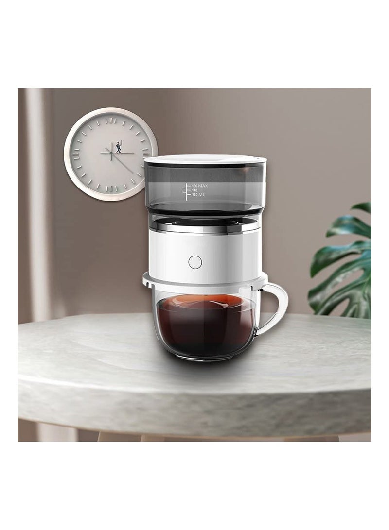Captaintech Portable One-Touch Pour Over Coffee Maker with Stainless Steel Reusable Filter - Ideal for Travel, Camping, Office, and Home Use. Enjoy Fresh Coffee Anywhere! - Image 3