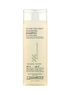 Giovanni 2 Chic Tea Tree Triple Treat Invigorating Shampoo For All Hair Types 8.5 fl oz 250 ml 