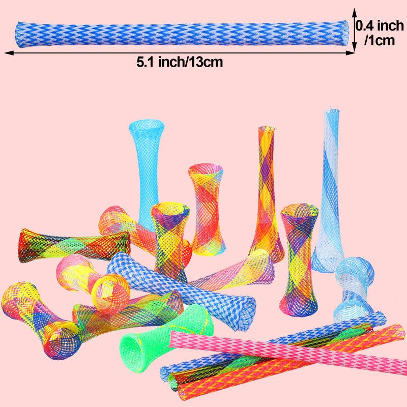 Leitee 60 Pcs Cat Spring Toys Kitten Colorful Fun Tubes Indoor Interactive Cat Tube Plastic Coil for Pet Hunt Scratching(Random Colors) - Image 2