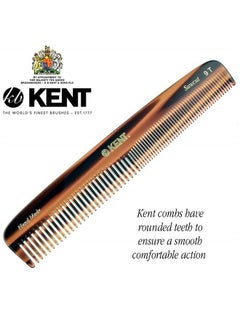 KENT Kent 9T Tortoiseshell Fine Tooth and Wide Tooth Comb Detangler Hair Combs - Large Handmade and Saw-Cut Dressing Comb - Wet Hair Comb for Women and Durable Grooming Comb for Men Made in England  - Image 3