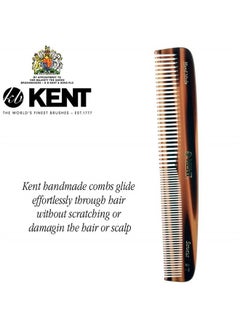 KENT Kent 9T Tortoiseshell Fine Tooth and Wide Tooth Comb Detangler Hair Combs - Large Handmade and Saw-Cut Dressing Comb - Wet Hair Comb for Women and Durable Grooming Comb for Men Made in England  - Image 5