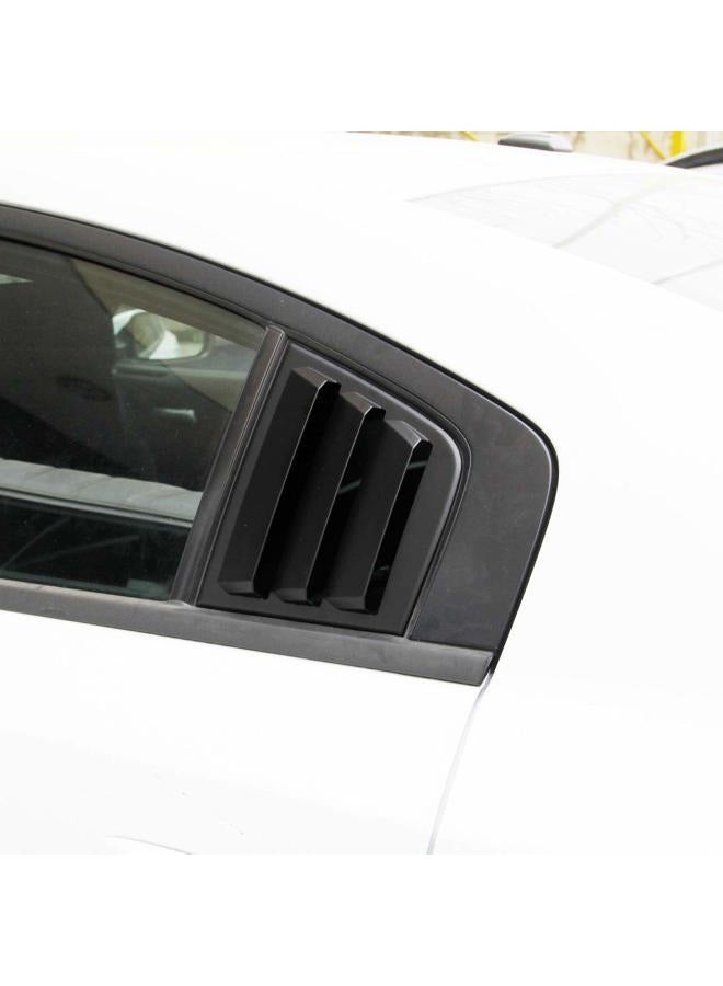 crosselec Side Window Louvers Air Vent Scoop Shades Cover Blinds ABS for Dodge Charger 2011-2021 (black) - Image 4