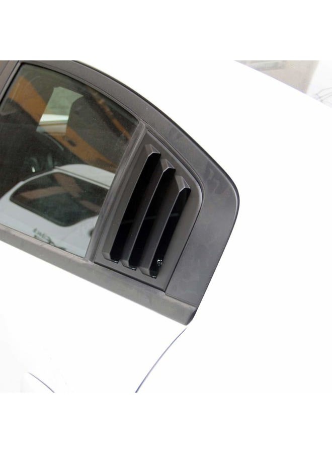 crosselec Side Window Louvers Air Vent Scoop Shades Cover Blinds ABS for Dodge Charger 2011-2021 (black) - Image 5