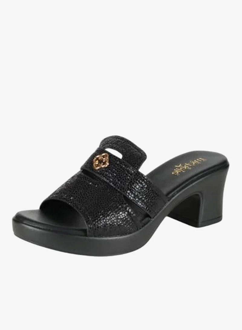 Michelle Morgan 092-2996 Michelle Morgan Ladies Block Heel Sandals 414RJ693 Black