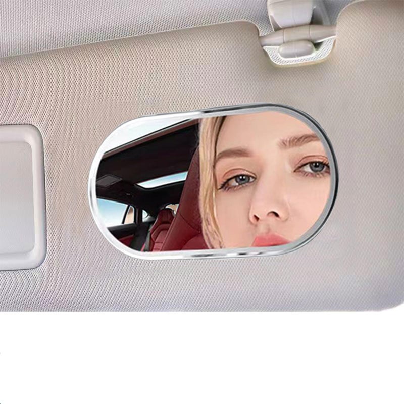 jaexest Car Sun Visor Mirror, Vehicle Cosmetic Makeup Mirror, Automotive Self-Adhesive Vanity Mirror for Truck,SUV（Oval) - Image 5