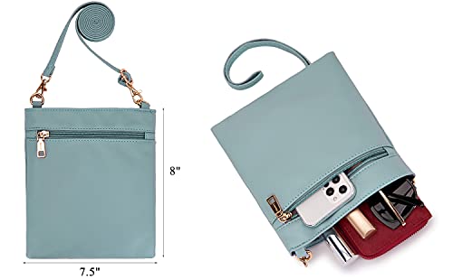 Idesort Large Crossbody Bags Ladies Shoulder Handbags Purse and Wallet Set for Women Totes Hobo Purses SkyBlue - Image 3