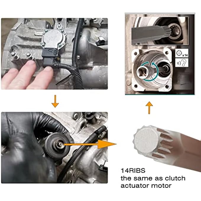 rayihni DSG Gearbox Clutch Motor Electromechanical Unit Unlocking Tool for Ford DPS6  6DCT250 Focus Car Motors Transmission Ford Focus DPS6 Clutch Reset Actuator Tool - Image 3