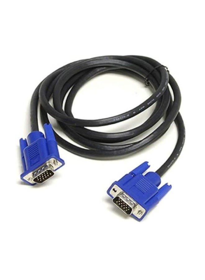 Terabyte 1080P Full HD 15 pin Male To Male vga cable cord for Projector,PC,Monitor & LCD supports high definition video vga cable and image resolutions on display vga cable 1.5 Mtr - Image 1