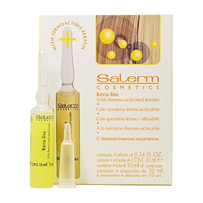 Salerm Cosmetics Kera-liss - 4 Vials x 0.44 oz - Image 1