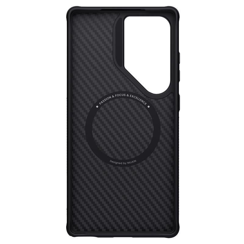 Nillkin For Samsung Galaxy S25 Ultra 5G Fiber Shield Pro Magnetic Version Aramid Fiber Tpu Phone Case(Black) - Image 4